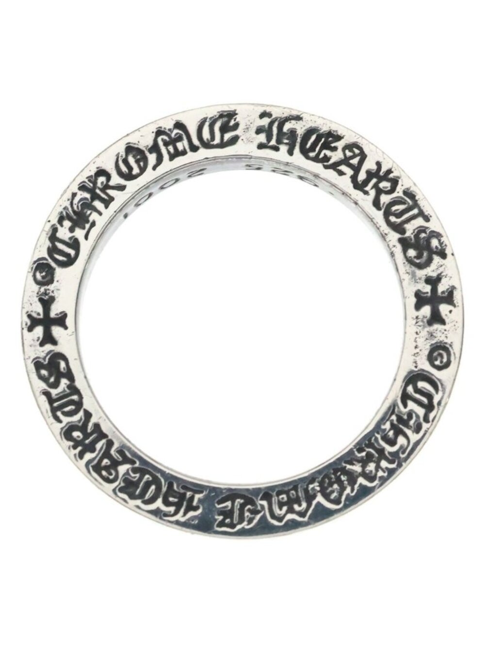 Chrome Hearts Spacer Pln Plain Ring Silver